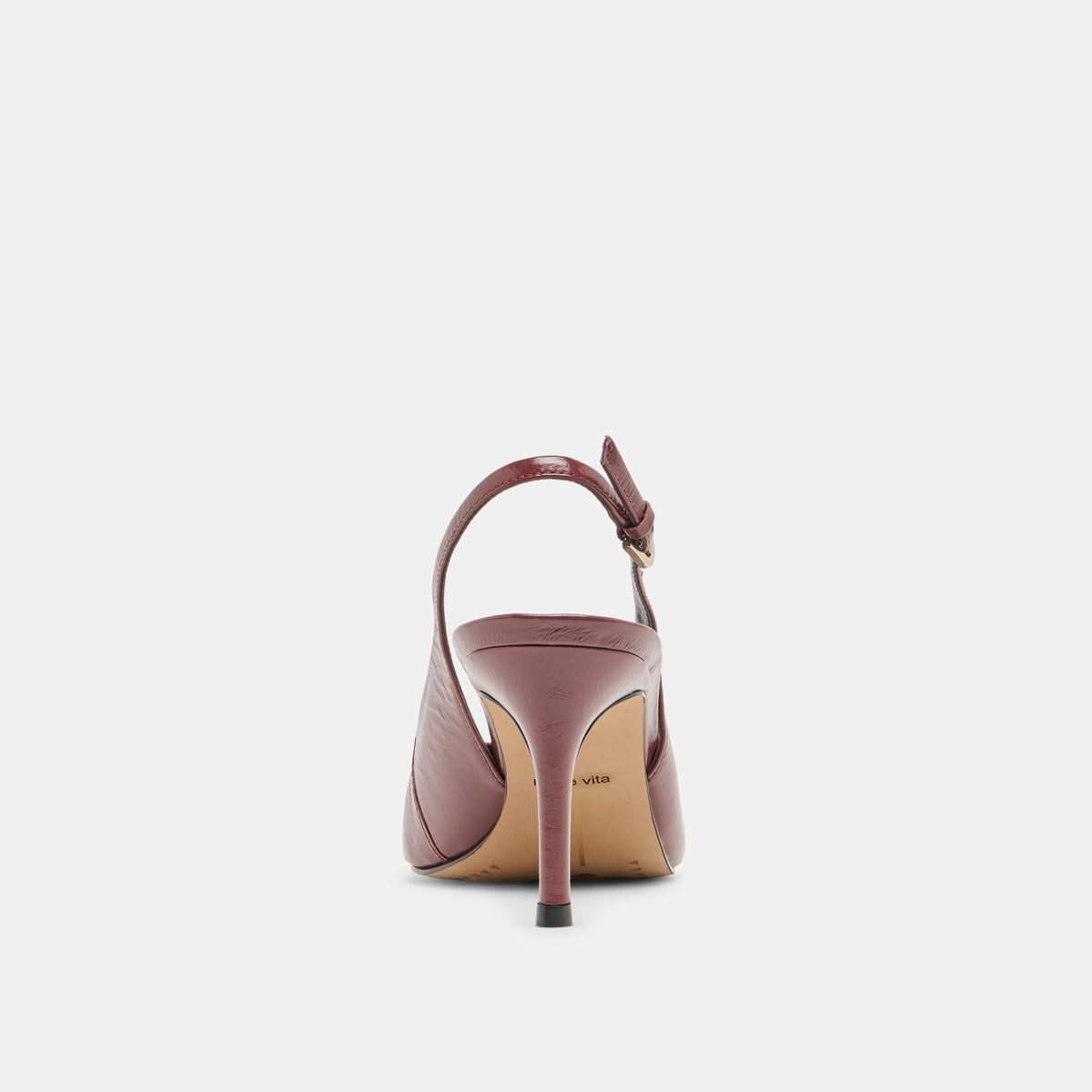 Elasi Oxblood Crinkle Heels | Dolce Vita