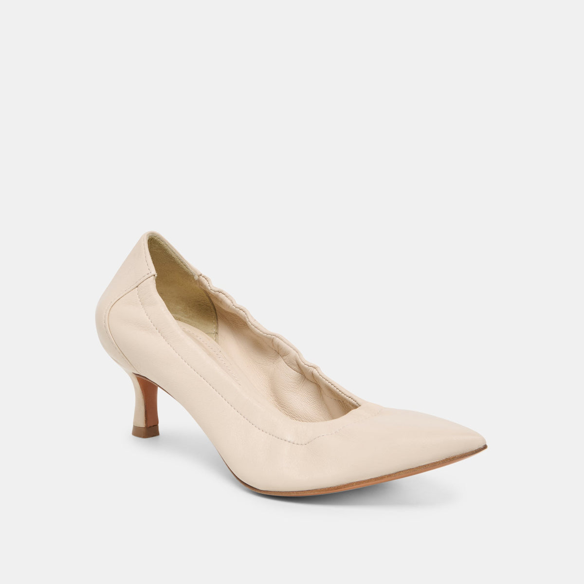 Celtin Off White Leather Heels | Dolce Vita