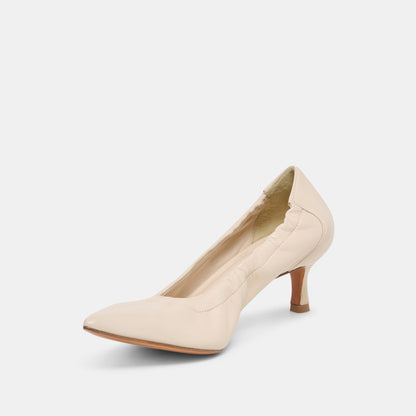 Celtin Off White Leather Heels | Dolce Vita