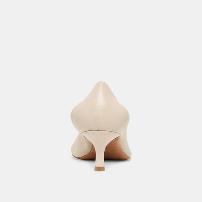 Celtin Off White Leather Heels | Dolce Vita