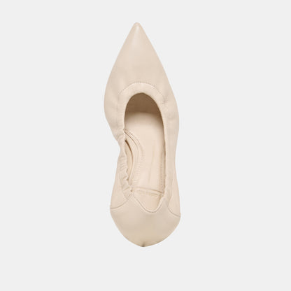 Celtin Off White Leather Heels | Dolce Vita