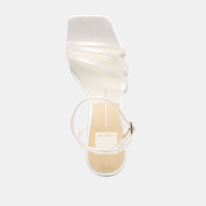 Ysabel True White Satin Heels | Dolce Vita