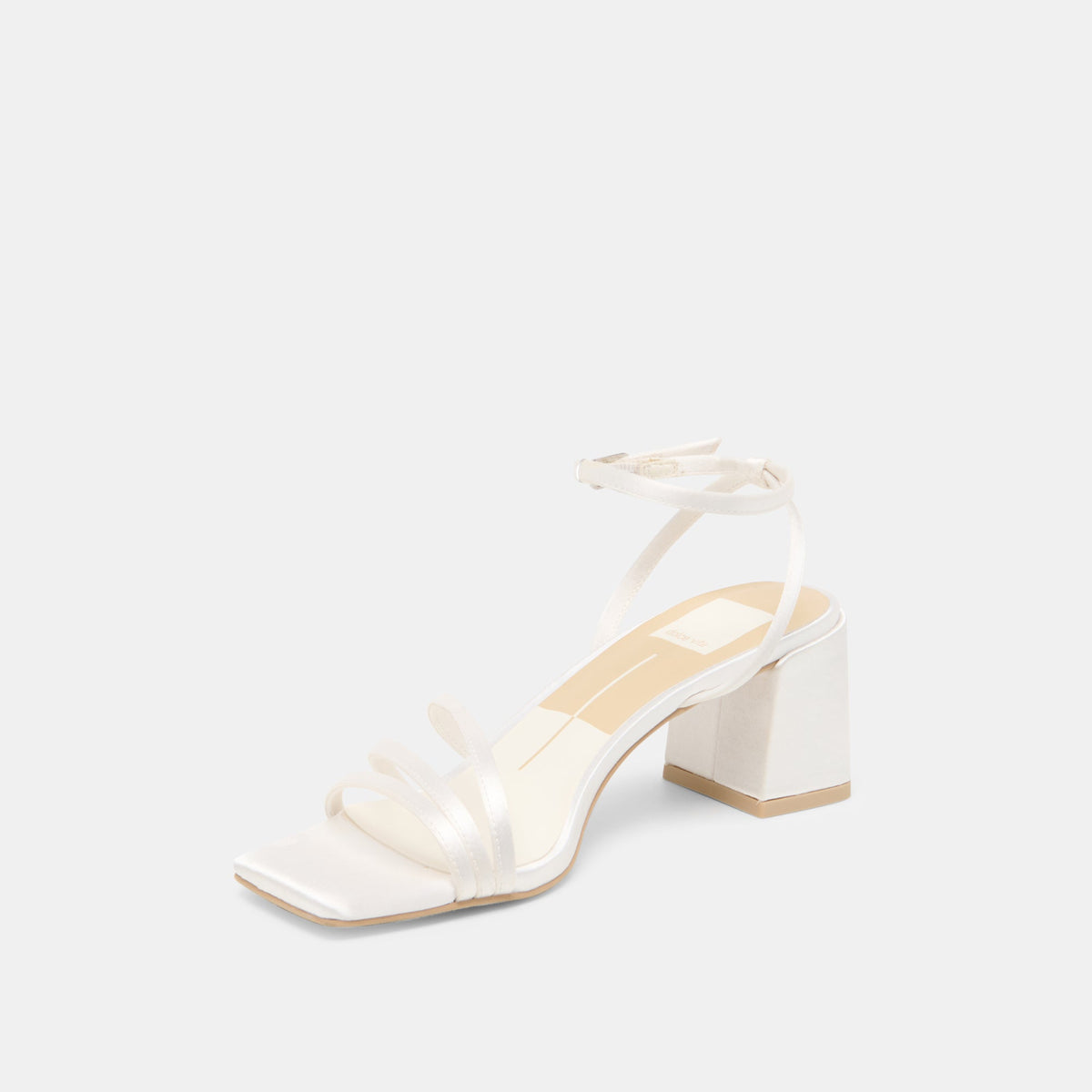 Ysabel True White Satin Heels | Dolce Vita