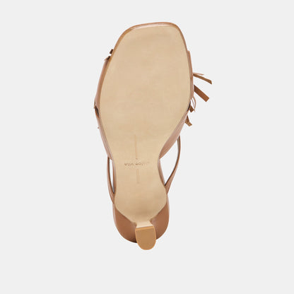 Rosaly Chestnut Leather Heels | Dolce Vita