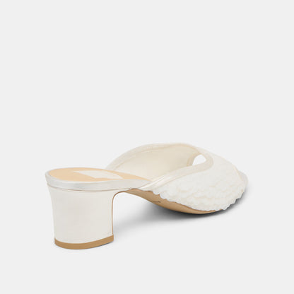 Inga Off White Satin Heels | Dolce Vita