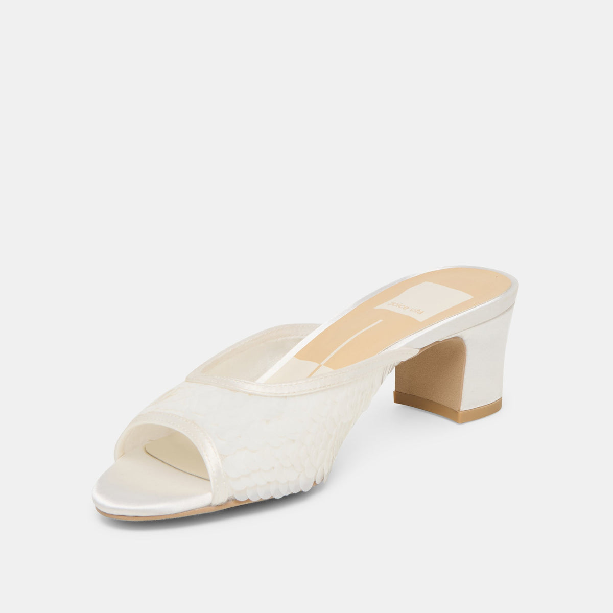 Inga Off White Satin Heels | Dolce Vita