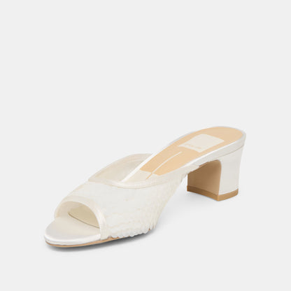 Inga Off White Satin Heels | Dolce Vita