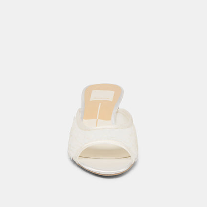Inga Off White Satin Heels | Dolce Vita