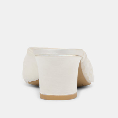 Inga Off White Satin Heels | Dolce Vita