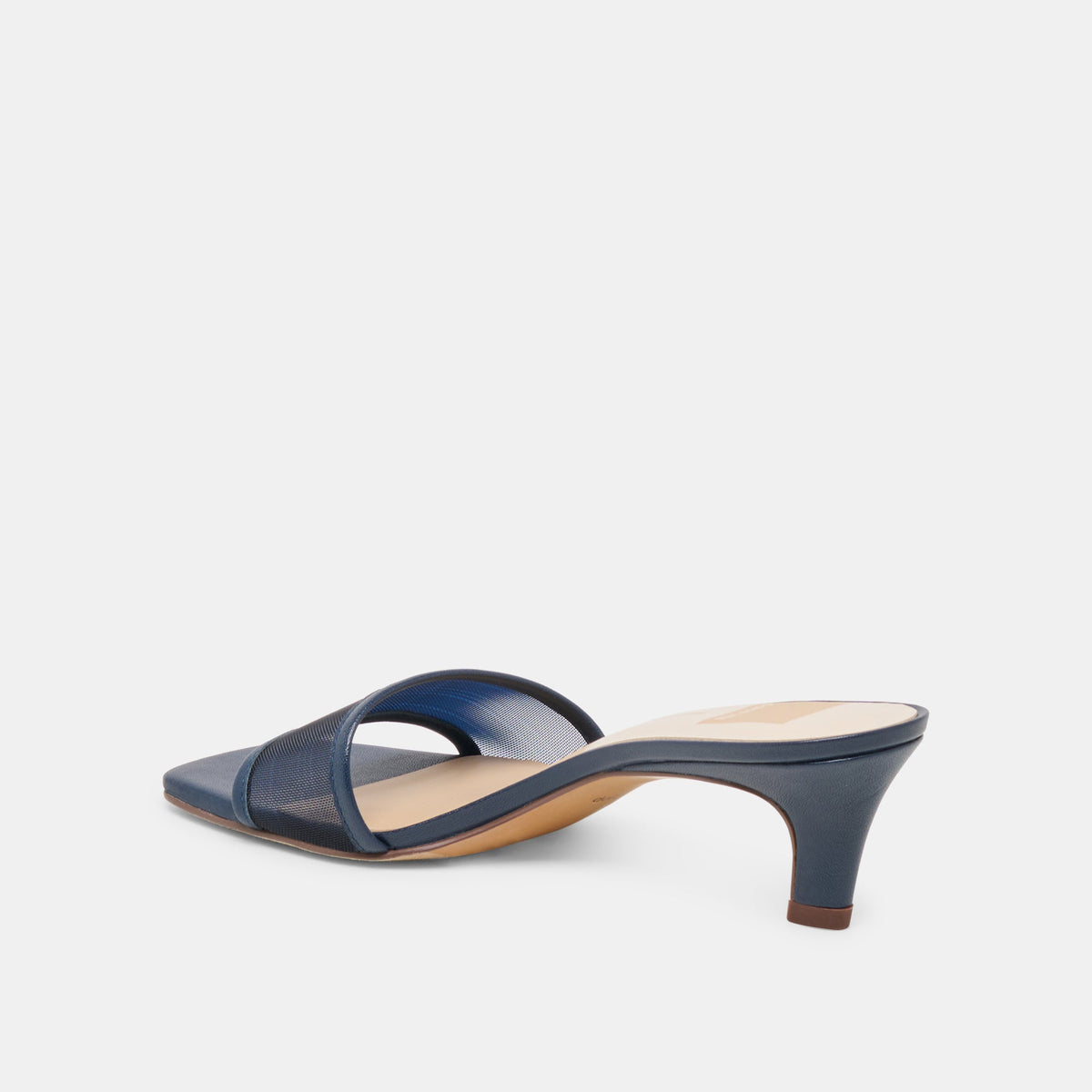 Rexa Mesh Navy Mesh Heels | Dolce Vita