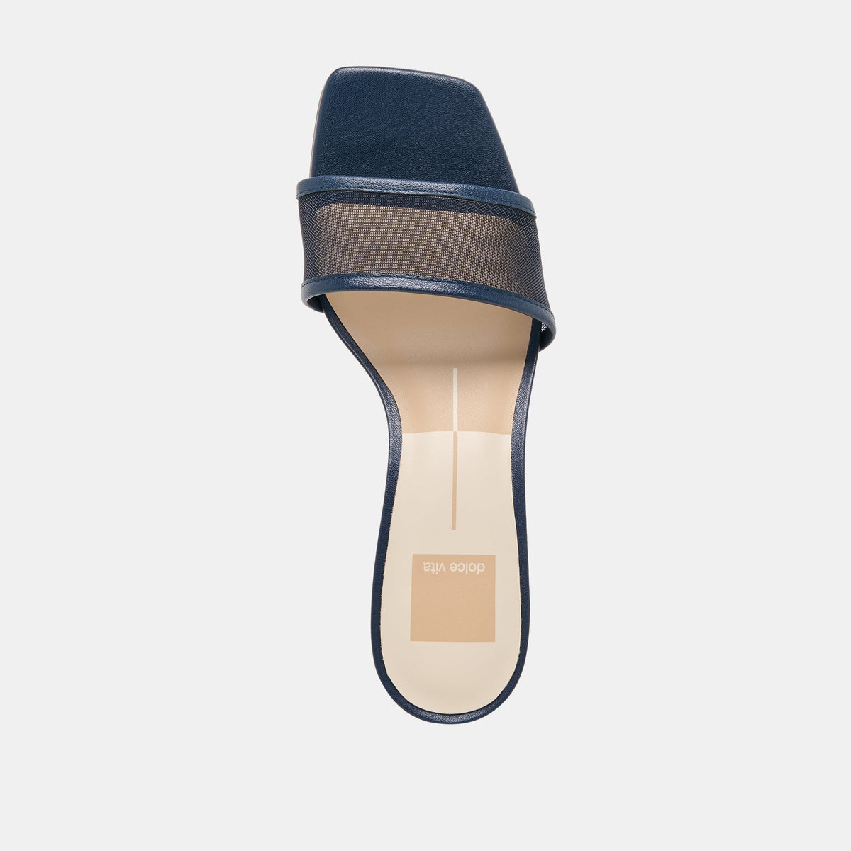 Rexa Mesh Navy Mesh Heels | Dolce Vita