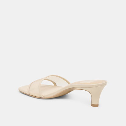 Rexa Mesh Creme Mesh Heels | Dolce Vita