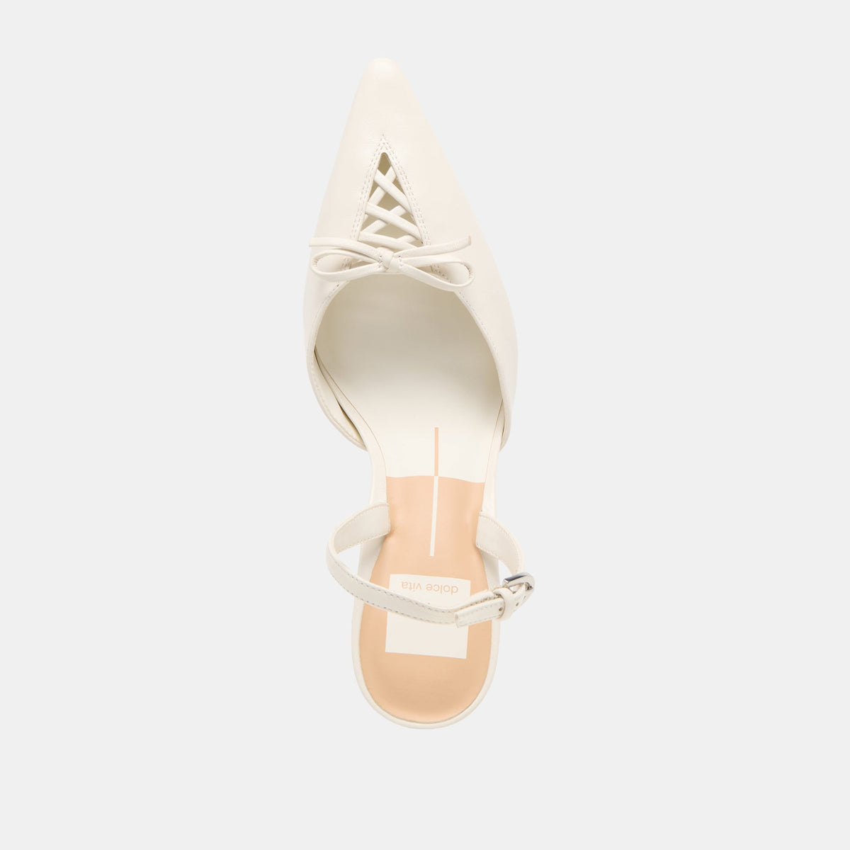 Hamya White Leather Heels | Dolce Vita