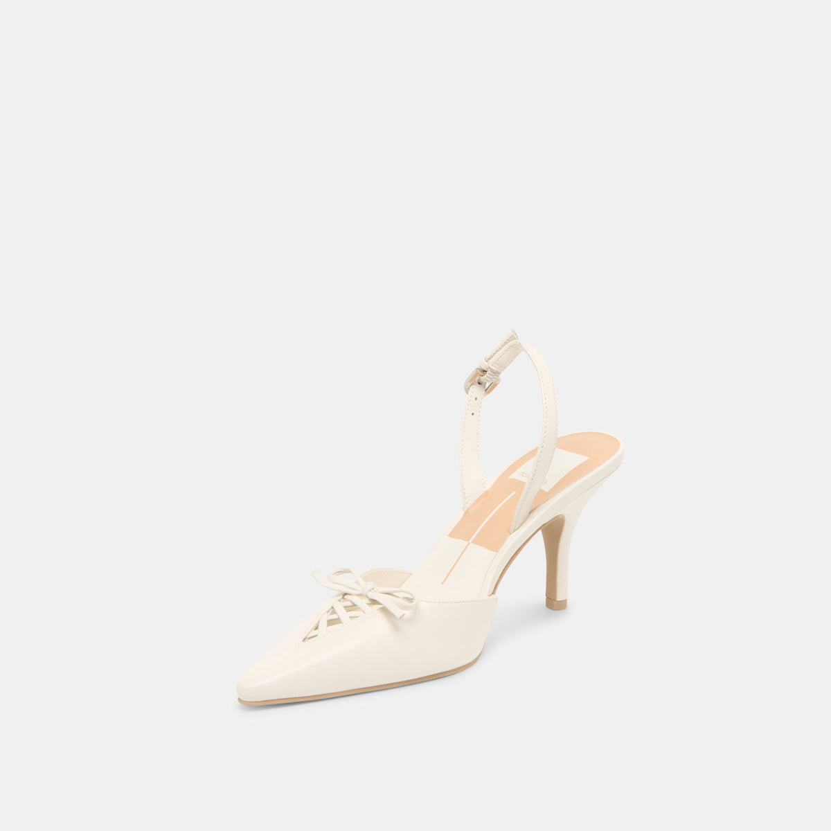 Hamya White Leather Heels | Dolce Vita