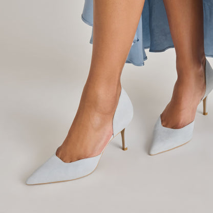 ELOY HEELS LIGHT BLUE SUEDE
 – Dolce Vita | Dolce Vita