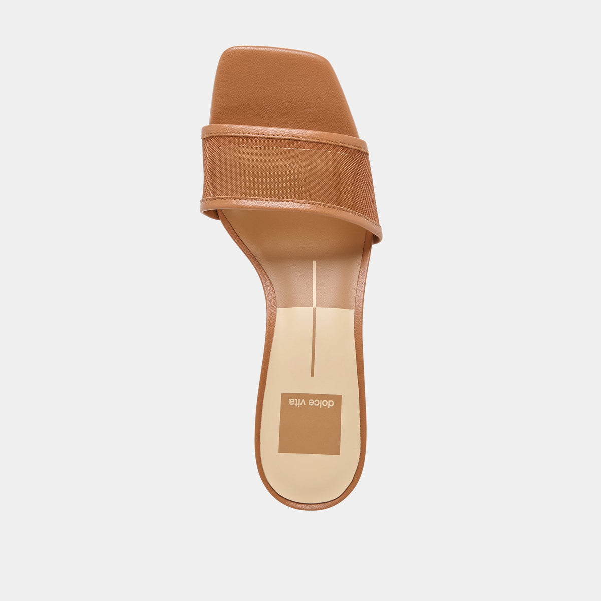 Rexa Mesh Caramel Mesh Heels | Dolce Vita