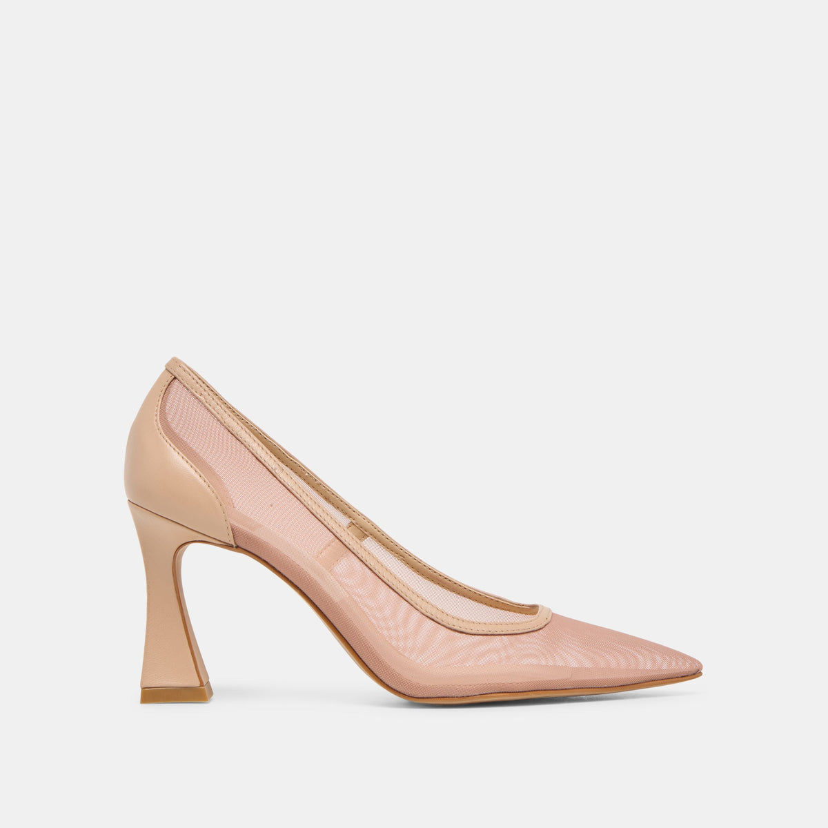 Malory Lt Tan Mesh Heels | Dolce Vita