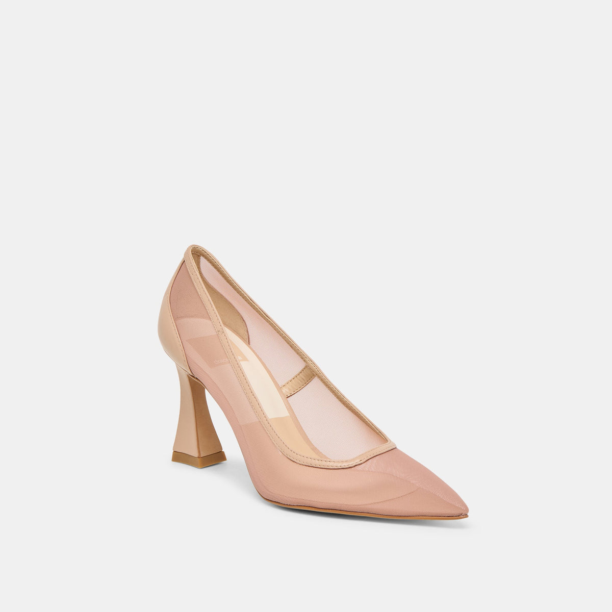 Malory Lt Tan Mesh Heels | Dolce Vita