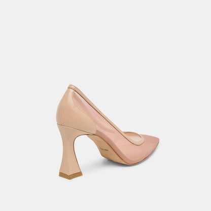 Malory Lt Tan Mesh Heels | Dolce Vita
