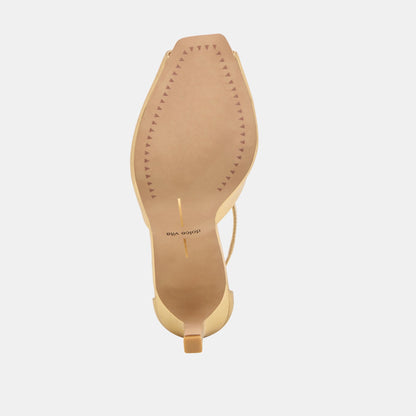 Serlo Gold Crinkle Patent Heels | Dolce Vita