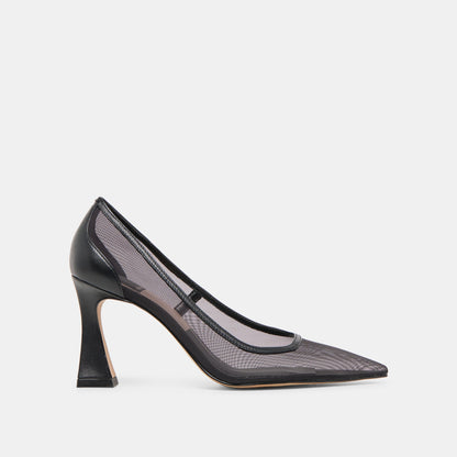 Malory Onyx Mesh Heels | Dolce Vita
