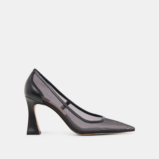 Malory Onyx Mesh Heels | Dolce Vita