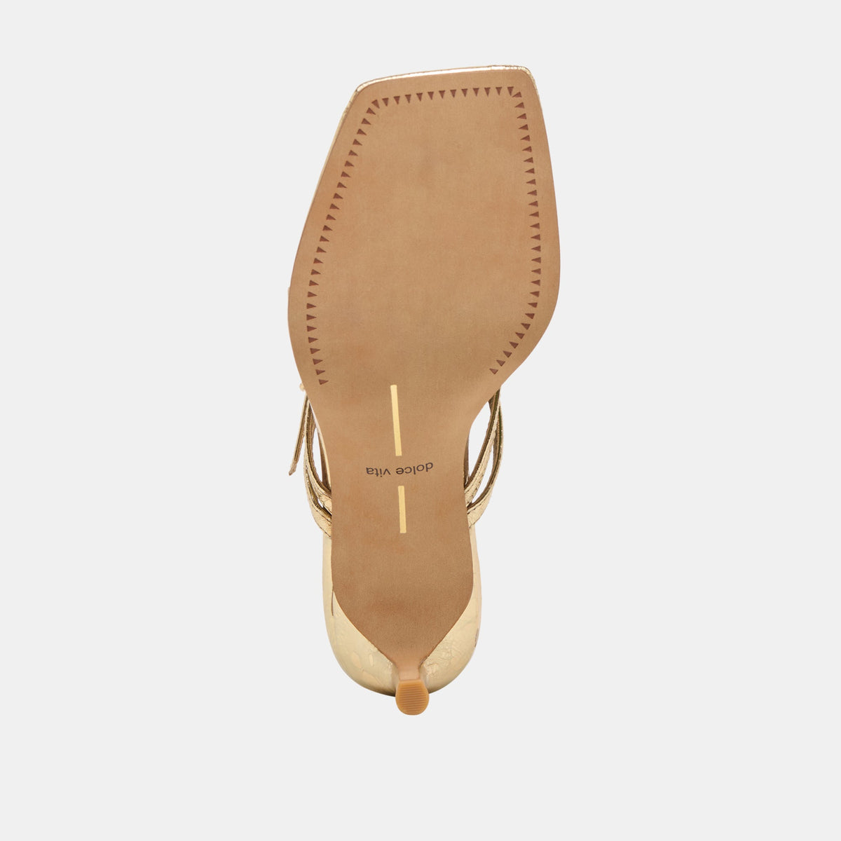 Biaga Gold Distressed Leather Heels | Dolce Vita