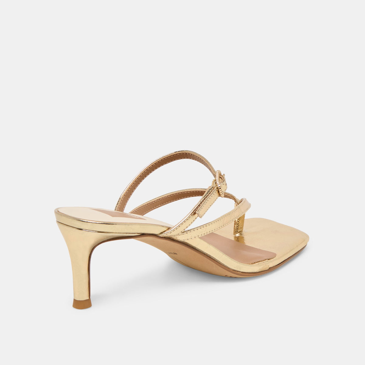 Biaga Gold Distressed Leather Heels | Dolce Vita