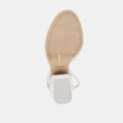 Ronica True White Satin Heels | Dolce Vita