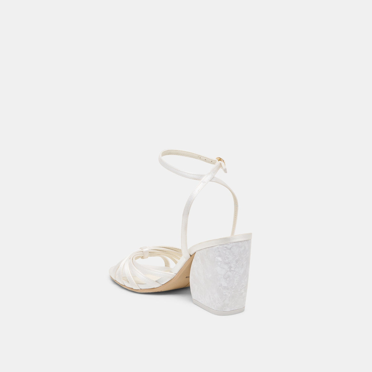 Ronica True White Satin Heels | Dolce Vita