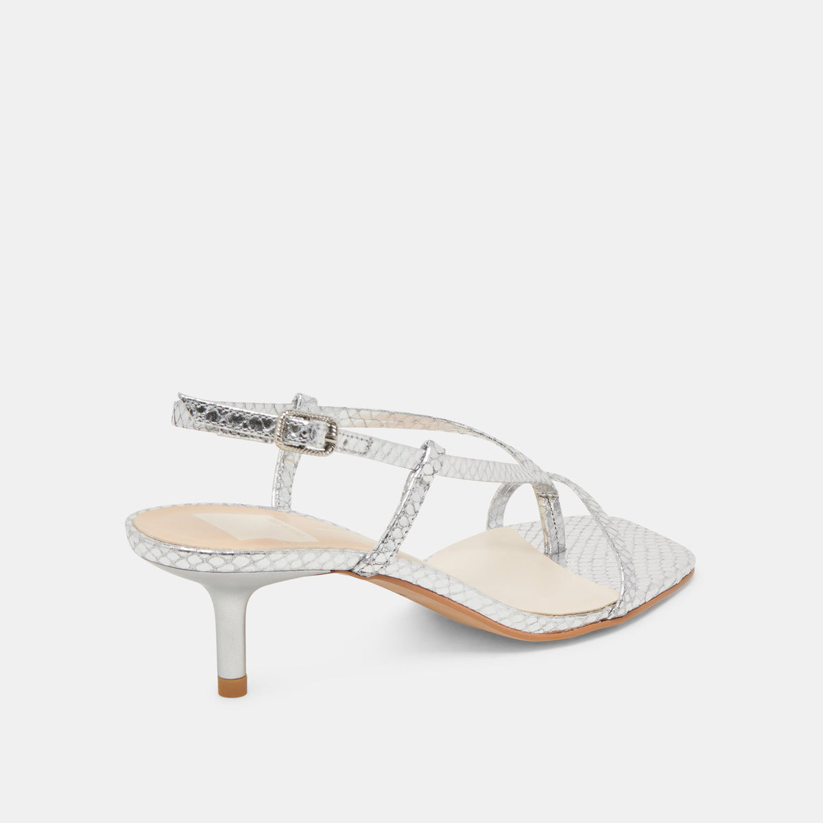 LAURY HEELS SILVER EMBOSSED LEATHER
 – Dolce Vita | Dolce Vita