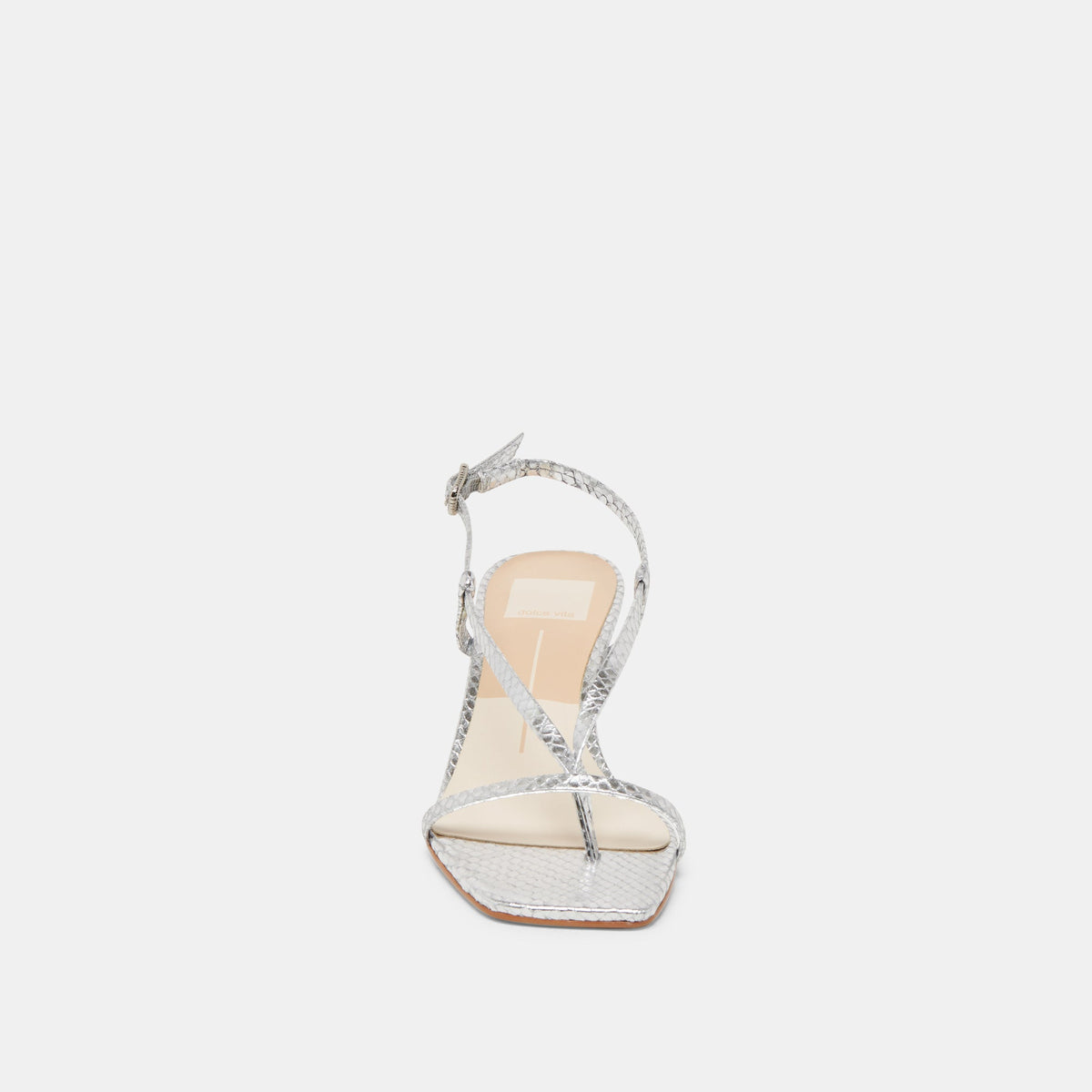 LAURY HEELS SILVER EMBOSSED LEATHER
 – Dolce Vita | Dolce Vita