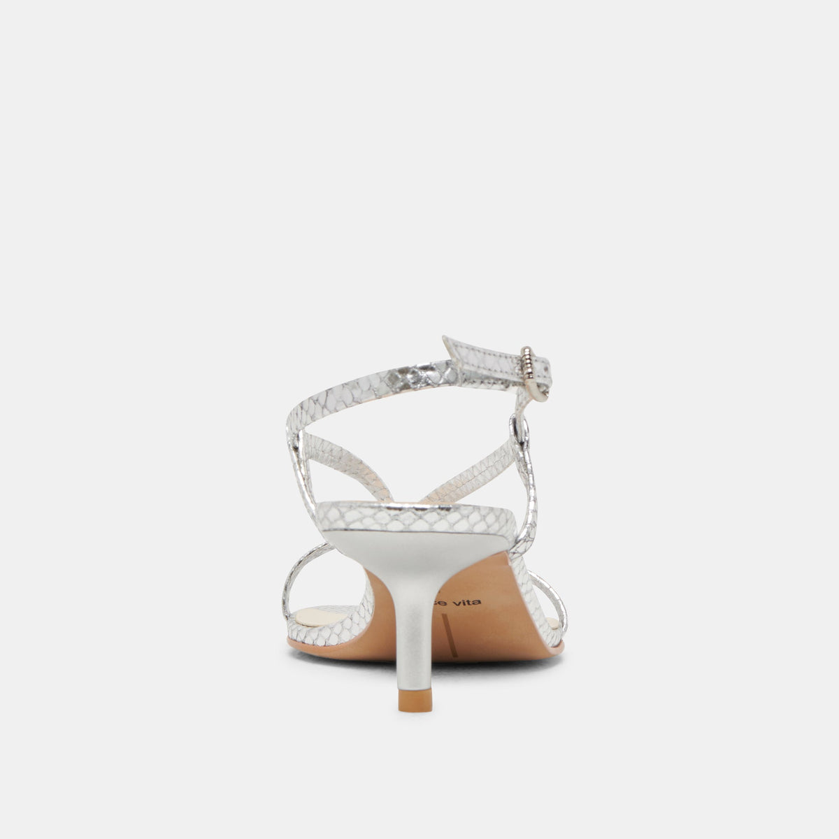 LAURY HEELS SILVER EMBOSSED LEATHER
 – Dolce Vita | Dolce Vita