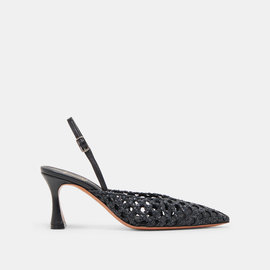 GLORIA HEELS BLACK WOVEN
 – Dolce Vita | Dolce Vita
