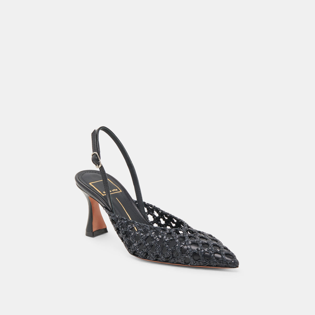 GLORIA HEELS BLACK WOVEN
 – Dolce Vita | Dolce Vita