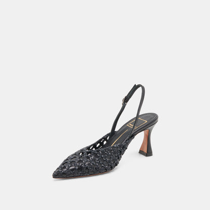 GLORIA HEELS BLACK WOVEN
 – Dolce Vita | Dolce Vita