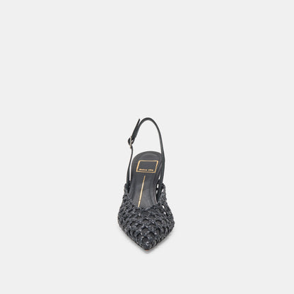 GLORIA HEELS BLACK WOVEN
 – Dolce Vita | Dolce Vita