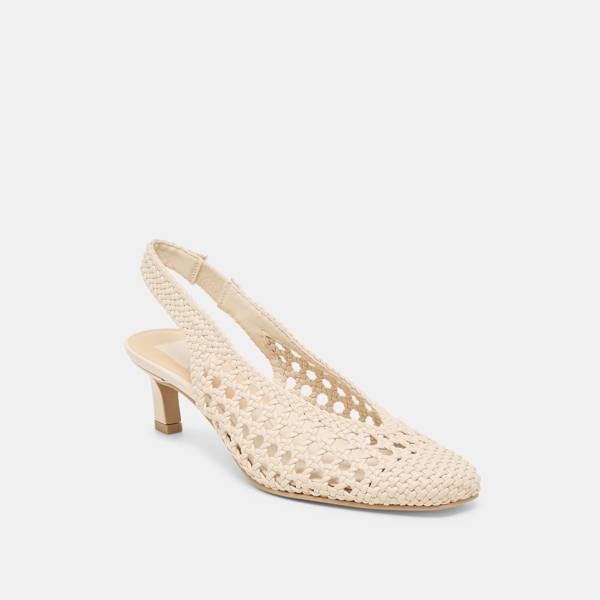 Fawne Creme Woven Stella Heels | Dolce Vita