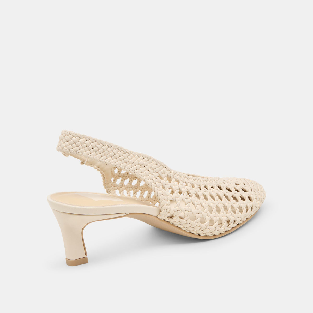 Fawne Creme Woven Stella Heels | Dolce Vita