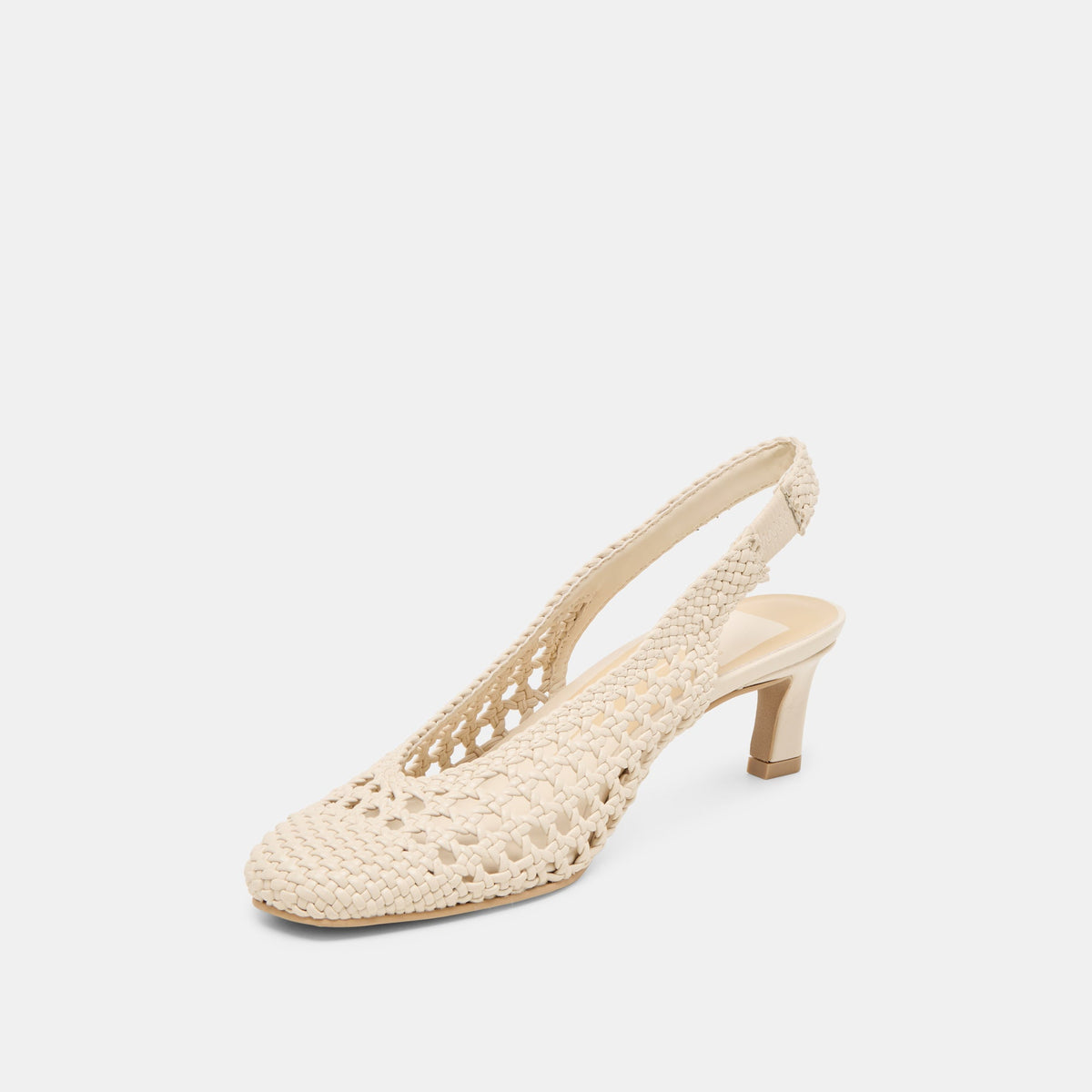 Fawne Creme Woven Stella Heels | Dolce Vita