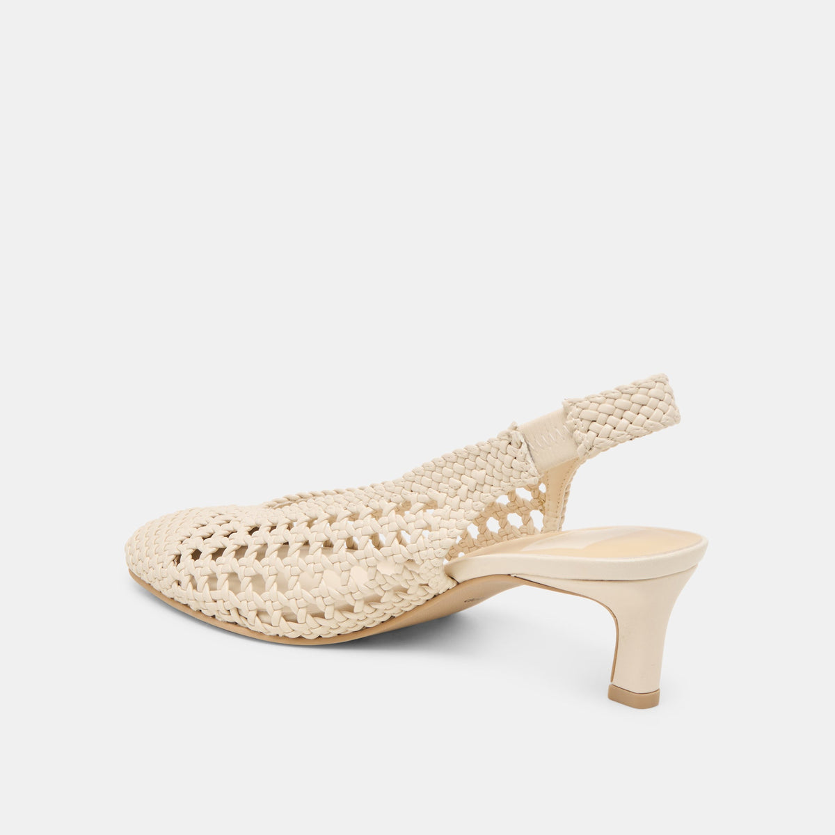 Fawne Creme Woven Stella Heels | Dolce Vita