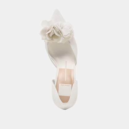 Evelin White Mesh Heels | Dolce Vita