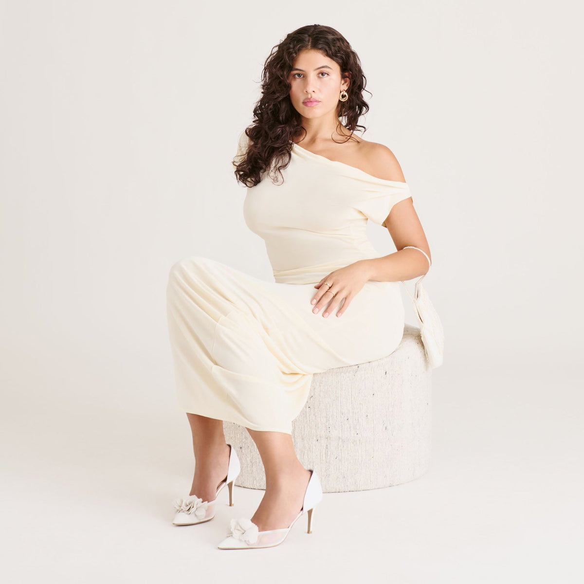 Evelin White Mesh Heels | Dolce Vita