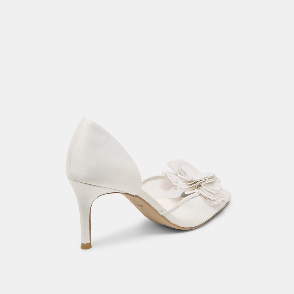 Evelin White Mesh Heels | Dolce Vita