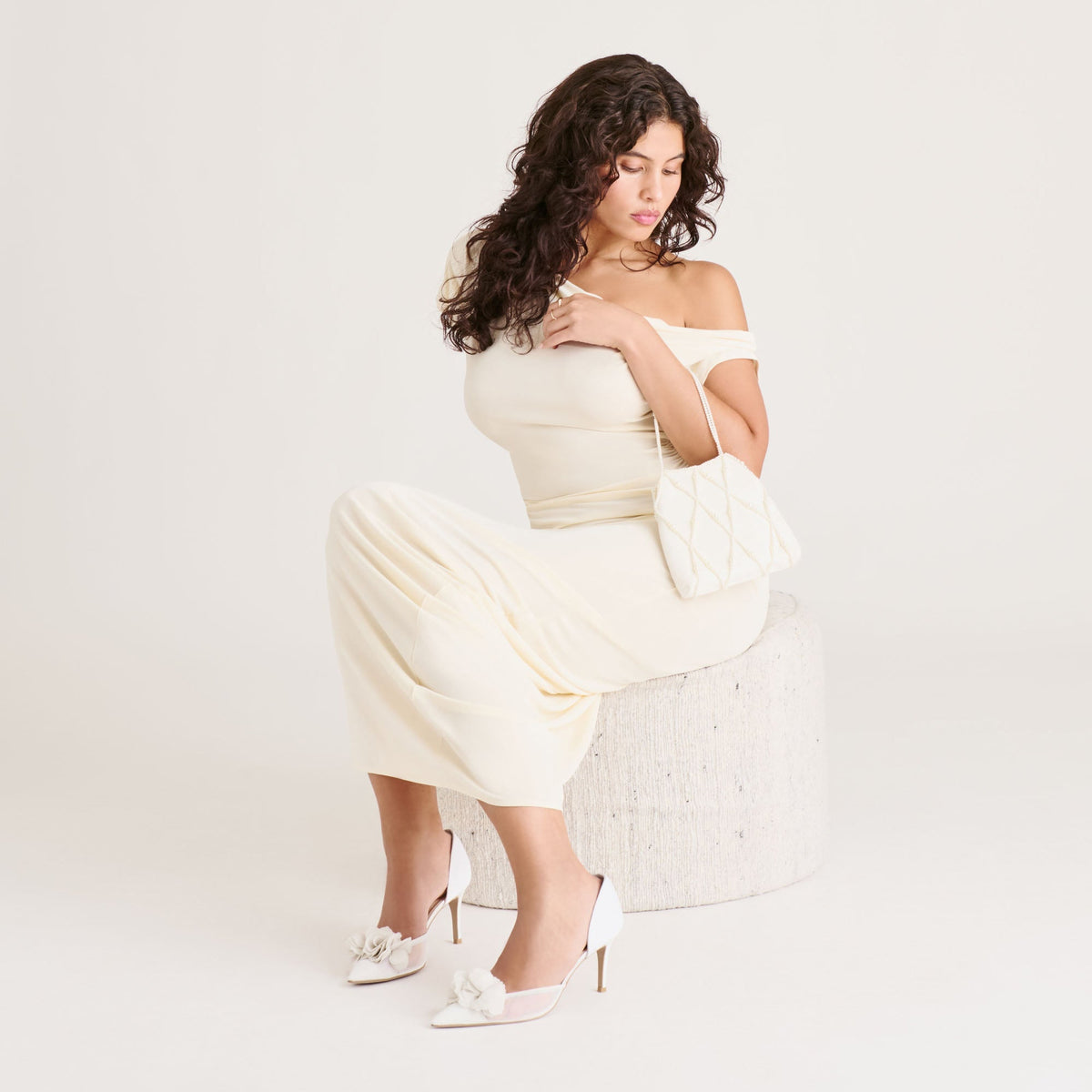 Evelin White Mesh Heels | Dolce Vita