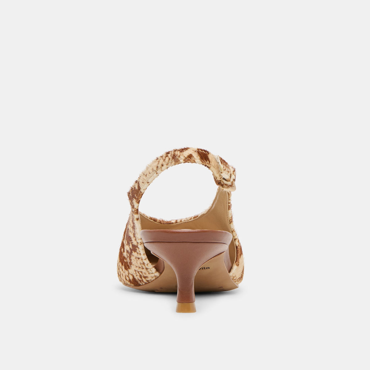 Alenna Brown Snake Calf Hair Heels | Dolce Vita