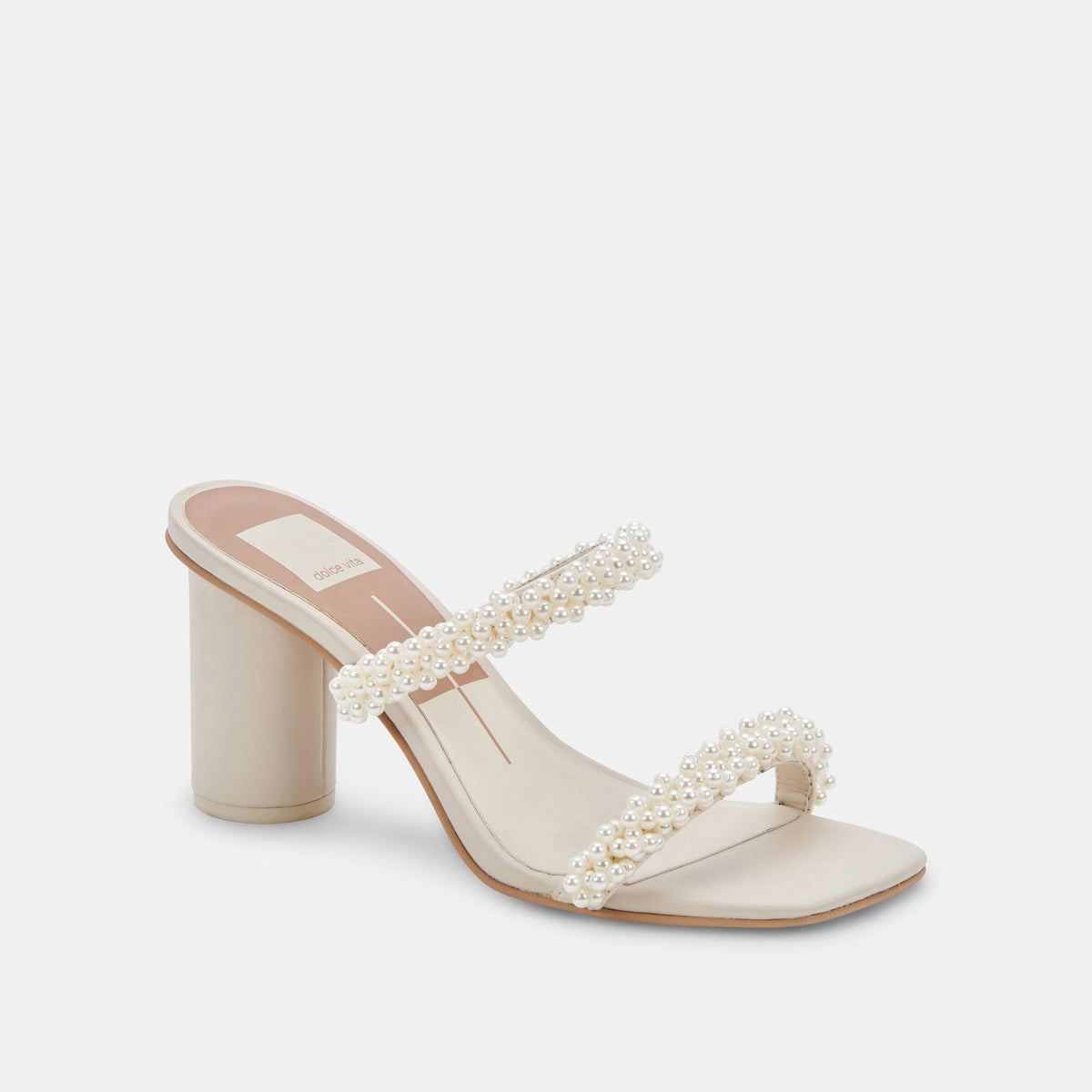 NOEL Heels Vanilla Pearls | Vanilla Pearl Bead Heels
 – Dolce Vita | Dolce Vita