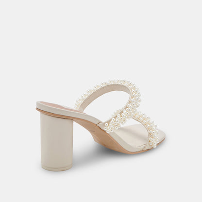 NOEL Heels Vanilla Pearls | Vanilla Pearl Bead Heels
 – Dolce Vita | Dolce Vita