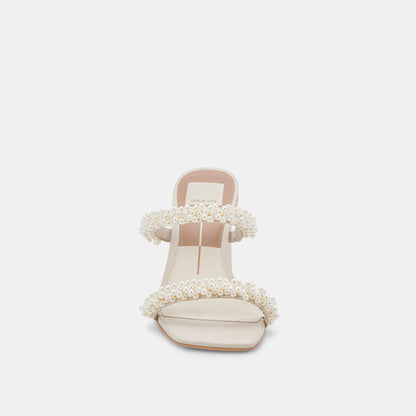 NOEL Heels Vanilla Pearls | Vanilla Pearl Bead Heels
 – Dolce Vita | Dolce Vita