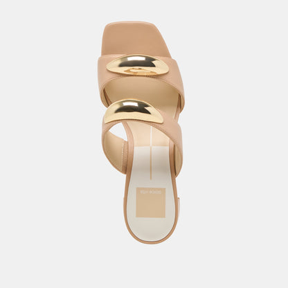 Barnet Light Tan Leather Heels | Dolce Vita